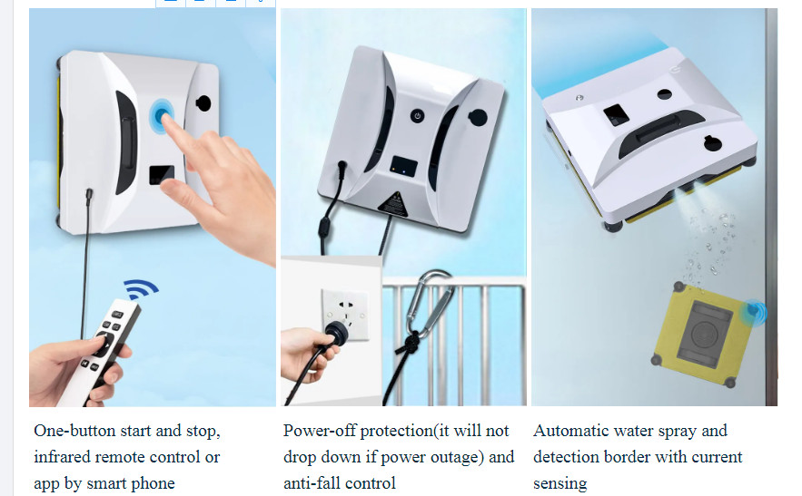 FCC Automated Robot Window Cleaner 3000Pa 50Hz