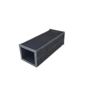 China Black Protective Bellows Covers Plastic Telescopic Cover Customised IS09000 CE wholesale