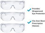 Flexible Medical Protective Goggles Soft PVC Polycarbonate Lens Lndirect Vent