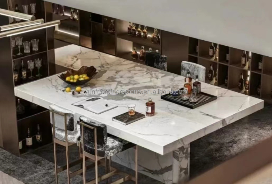 Home Decor Modern Fish Belly White Marble Stone Slabs for Living Room and Floor Tiles