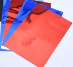 12micron Red Metalized Mylar Film , Composite Packaging Color Pet Film
