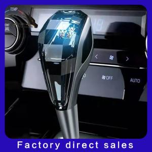 China Auto Interior Accessories Crystal Touch Luminous Pommeau De Levier De Vitesse De Voiture RGB Led Shift Car Gear Knob wholesale