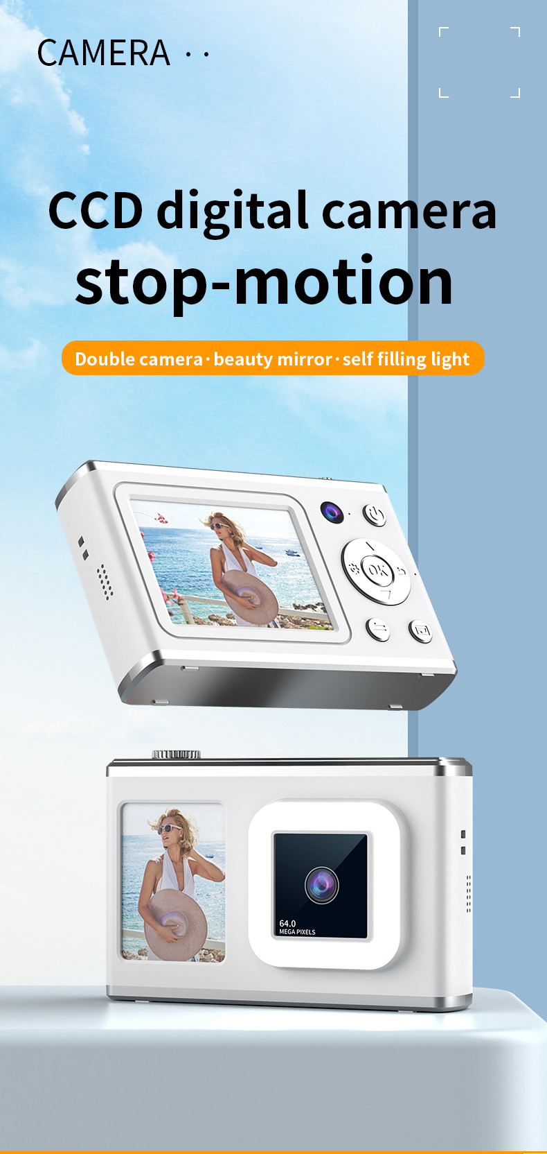 Shakeproof CCD Digital Video Camcorder Camera For Selfies And Stunning Photos