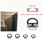 EPDM TPE UPVC Door And Window Seal Customized UPVC Weather Strip