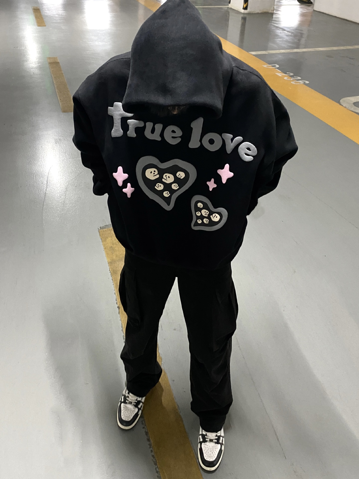 Unisex Men's Hoodies Customized Labels Hooded Cotton Fleece Pullover with 3D Puff Print