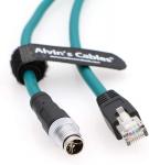 Ethernet Cable for Cognex in Sight 8200 8400 Series M12 8 Position X Code to