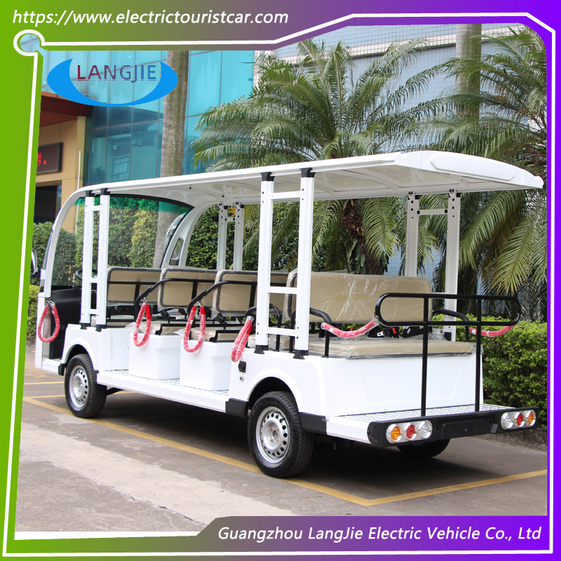 Fashion 14 Person Electric Tourist Vehicles ACmotor Electric Tour Bus7.5KW For Hotel