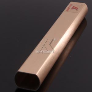 China Gold Brush Oval Square Aluminum Customized Length High Precision Corrosion wholesale