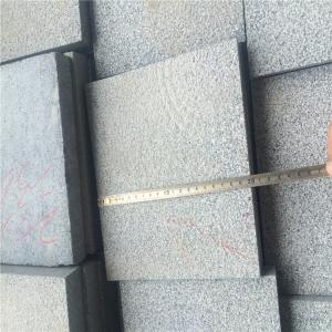 China China Granite Dark Grey G654 Granite Tiles Paving Stone Bush Hammered Surface 20x20x3cm wholesale