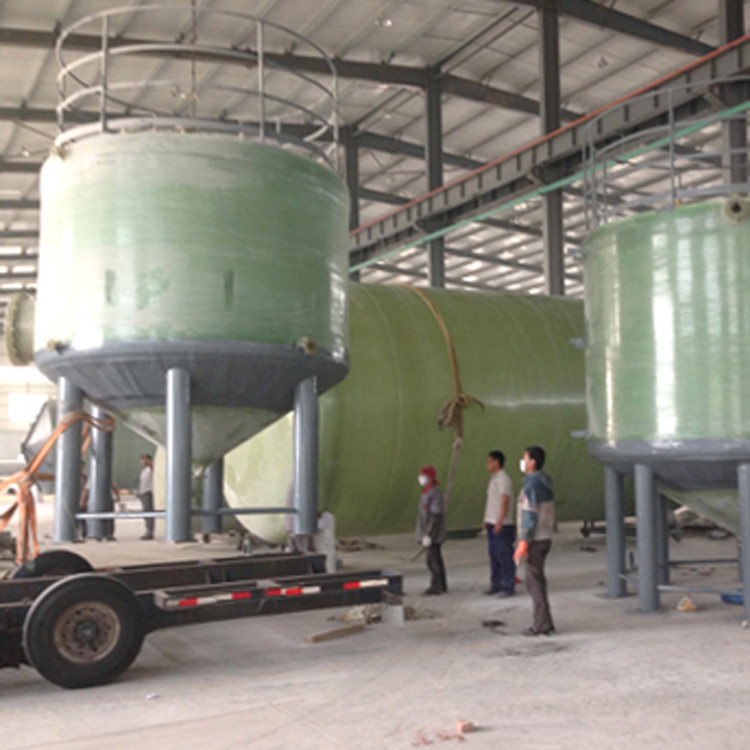 Water Purification FRP Cylindrical Tank Antiseptic Cross Wound 1800mm*3840mm
