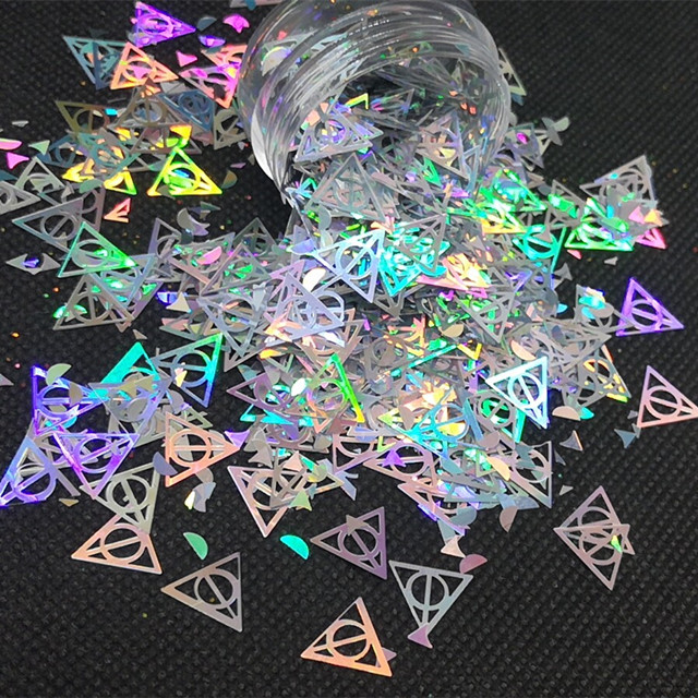 Wedding Occasion Holographic Gold with Holographic Silver Holographic Red Blue Green Grass Glitter 1 Color Print Method