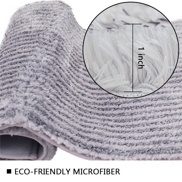 Machine Made Absorbent Latex Backed Bath Mats Decorative Tufted Bath Rugs