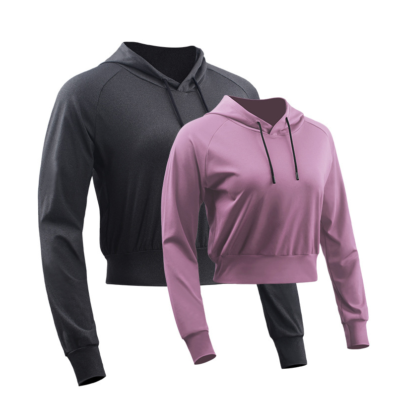 Oem Factory Manufacturer Custom Logo Zipper Crop Top with High Waist Breathable Yoga Athletic Jacket