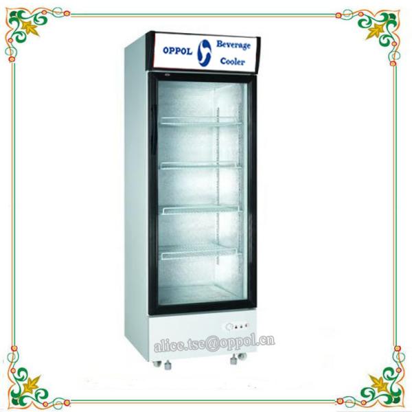 OP-212 Single Glass Door Customized Capacity Cooler , Cooler for Beverage
