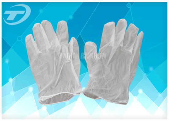 Vinyl Exam Gloves Industrial / Medical Grade , Powdered And Powder Free Style