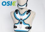 Adjustable Medical Orthosis Orthopedic Neck Brace White / Blue CE Certification