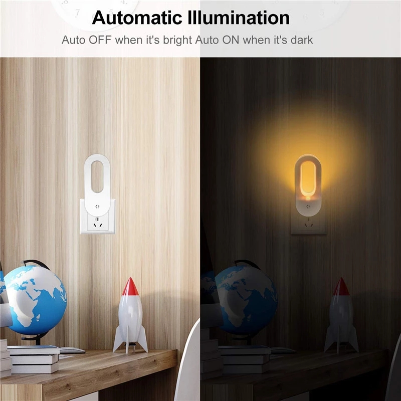 30LM Plug In Dusk To Dawn Night Light / 0.7W Motion Sensor Bedroom Night Light