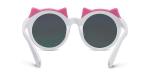 Kids Girl PEI Sunglasses TAC Polarized Len Ultra Lightweight Black White Pink