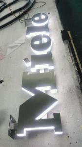 China Acrylic Backlit Channel Letter Signs 8000K 33mm For Construction wholesale