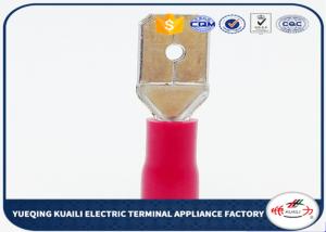 China MDD1.25-250 AWG 22 - 18 6.3mm Insulating Electrical Cable Terminal Connector wholesale