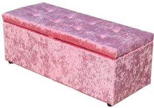 China Velvet Upholstered Ottoman Storage Box wholesale