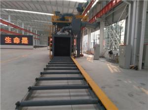 China Steel Plate Cleaning 400V Roller Conveyor Shot Blasting Machine wholesale
