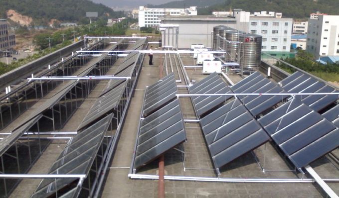 Black Chrome Solar Hot Water Collector , Copper Pipe Small Solar Collector