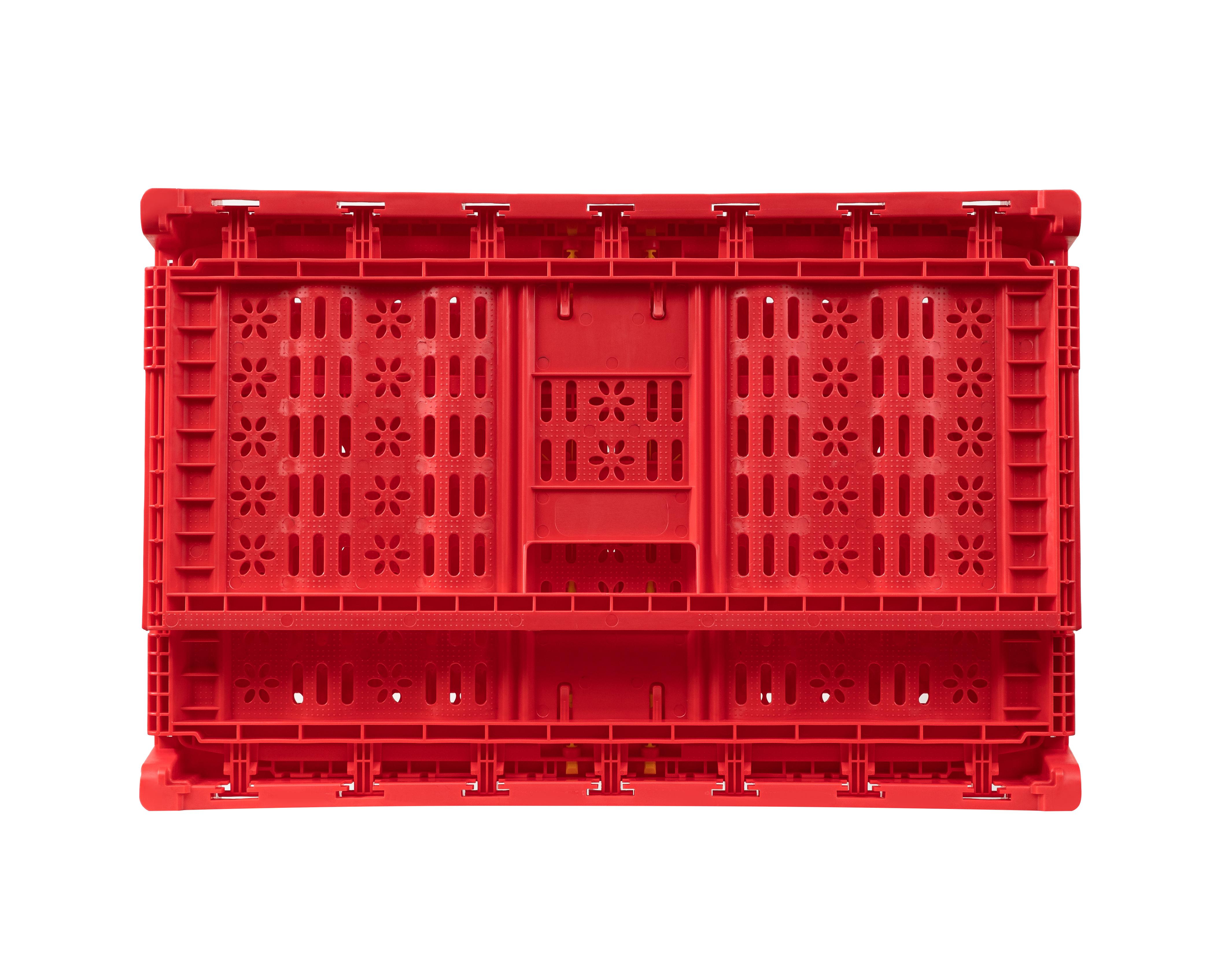 Customized Logo Foldable Toy Storage Basket Collapsible Mesh Crate for Easy Transport