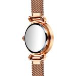 IP Rose Gold Waterproof 28mm Alloy Quartz Watch Ladies Mesh Band