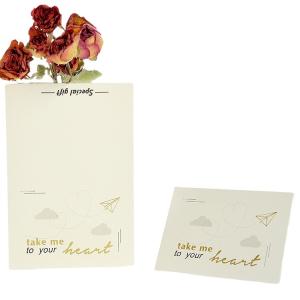 China Birthday Wedding 350gsm Kraft Paper Invitation Card With Envelop wholesale