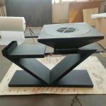 Outdoor High Temperature Black Painted Wood-burning Steel Barbeque Charcoal