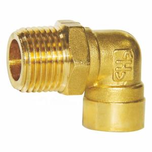China 90 Degree Elbow Brass Fitting Copper Female Male Elbow Connector wholesale