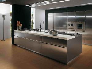 China High Strength Stainless Steel Kitchen Base Cabinets Fireproof wholesale