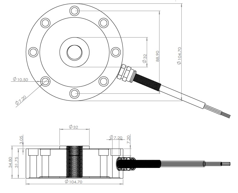 CHBW-5SLF Accuracy Level Spoke LCD 100Klb Conhon Load Cells