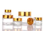 Refillable 30g Small Glass Cosmetic Jar With Lids Privated Logo