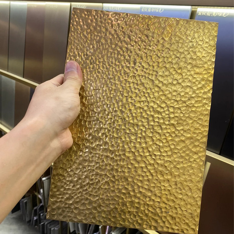 laser cut decorative textured sheet metal hammered stainless steel cylinder/Pillar