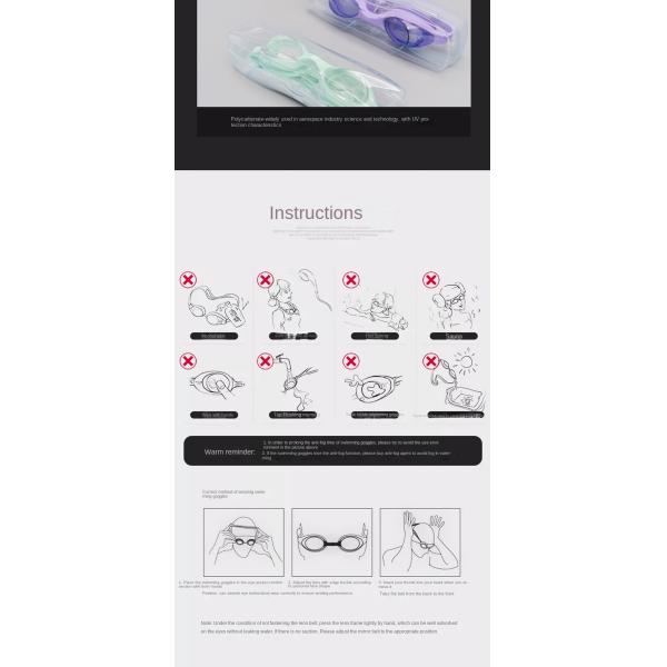 Ultraviolet Proof Children's Swimming Goggles Optical Swimming Goggles 17*5*7cm