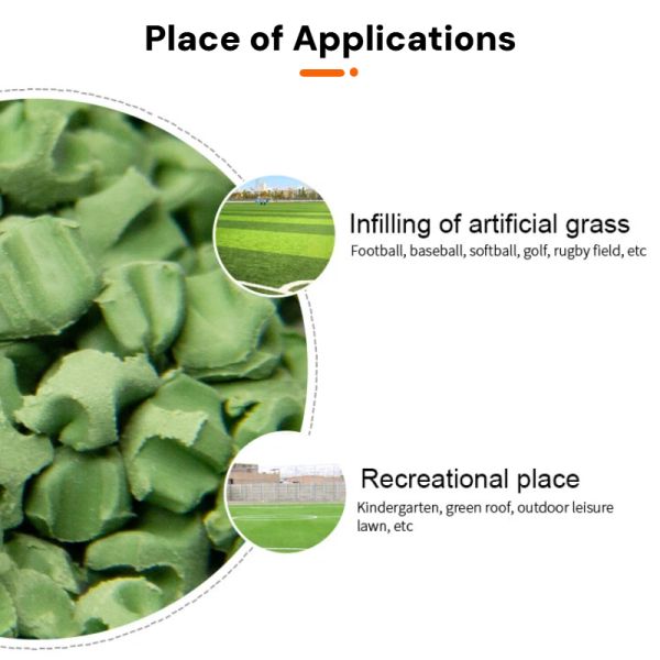High Performance TPE Infill Granules for Synthetic Football Turf - Odorless and No Staining, Ideal for Sports Field