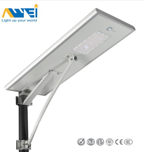 20W - 120W Waterproof Solar LED Street Light Die Casting Aluminum 150LM/W Used
