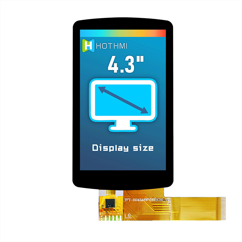 4.3 Inch IPS TFT Capacitive Screen , 480x800 TFT Color Display