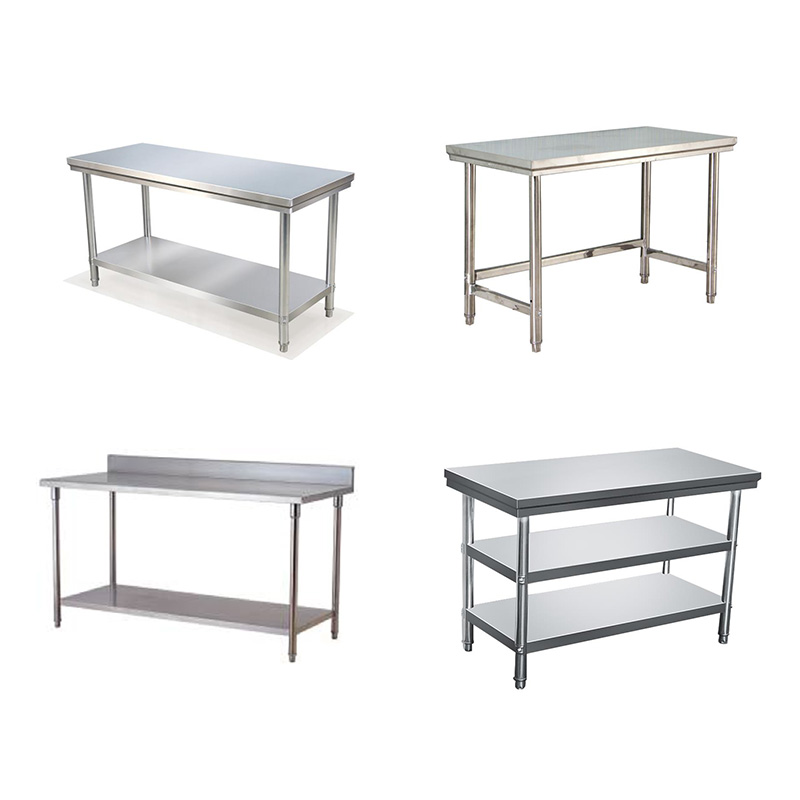 Hotel Restaurant Kitchen Catering Equipment Stainless Steel Work Table in Silver