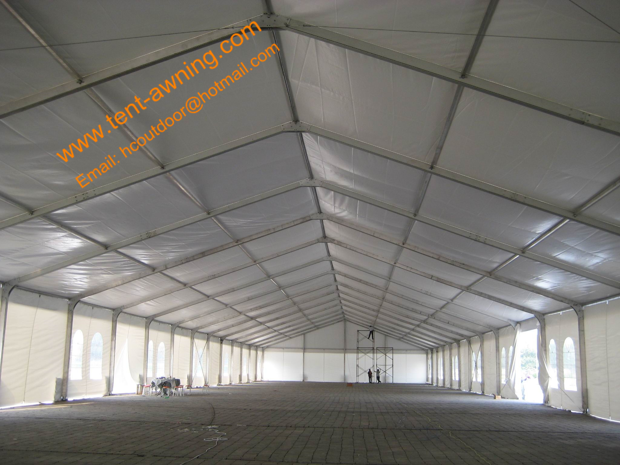 Outdoor Industrial Tent Aluminum Structure Waterproof 100 km / h Wind Resistance