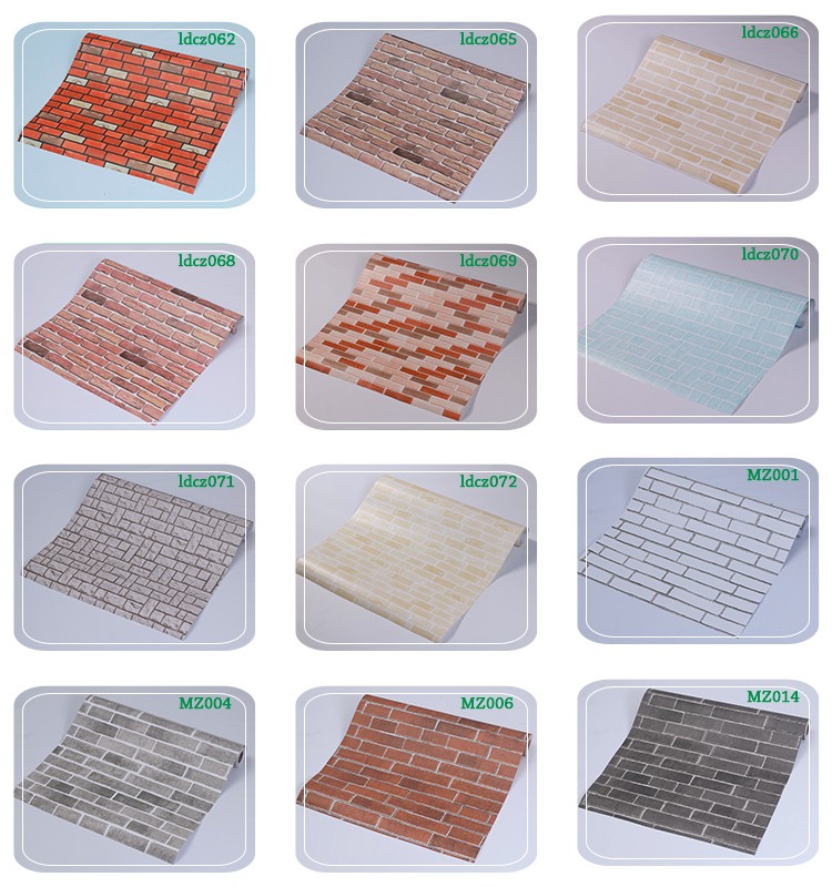 3D Wall Paper for Home Decoration Brick Wallpaper Rolls Removable PVC Wallpaper Home Decor