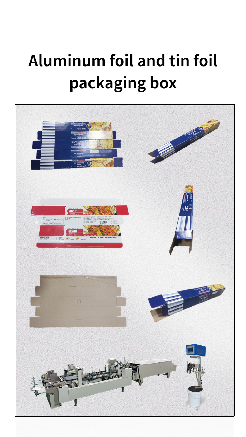 Automatic Aluminum Foil And Tin Foil Packaging Box Gluing Machine CQT-800