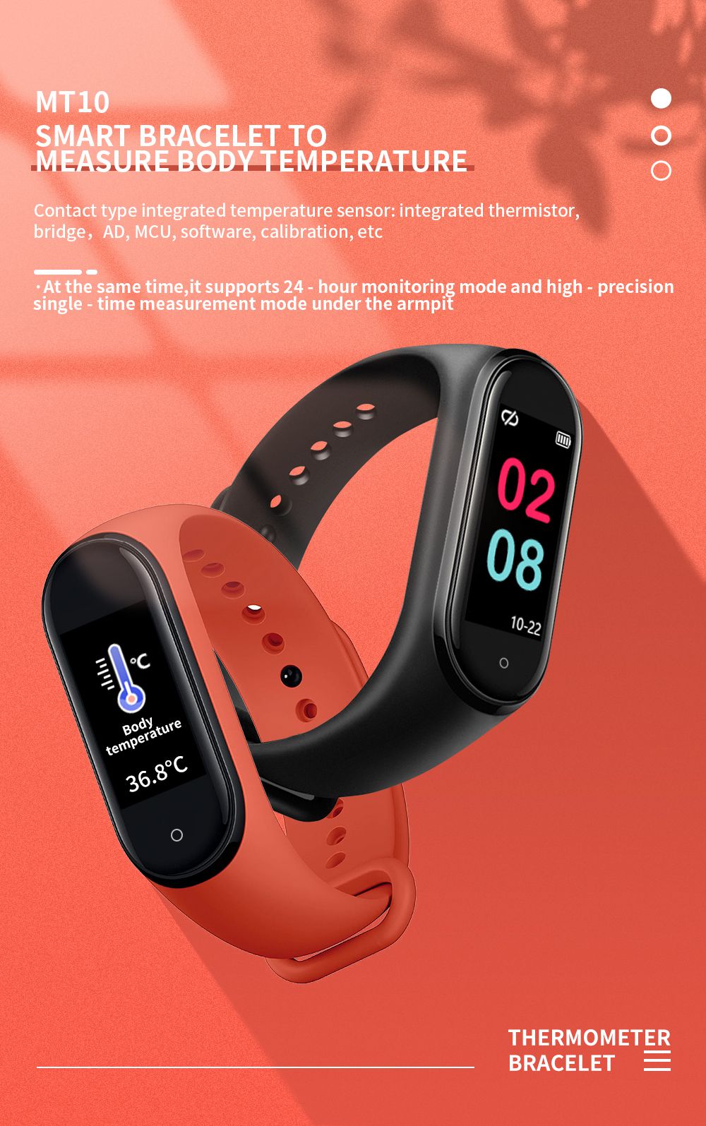 MT10 Smartwatch TFT Kids WaterproofRemote Notification Smart Bracelet Transport Medium