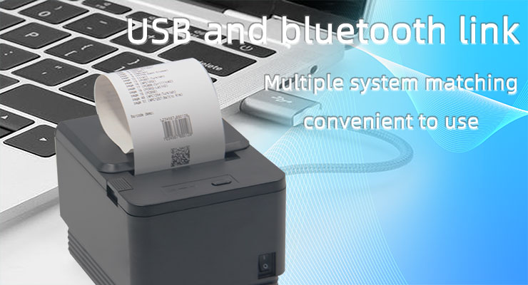 80mm Thermal Receipt Printer with Automatic Cutter and Multi-Language Support Stable
