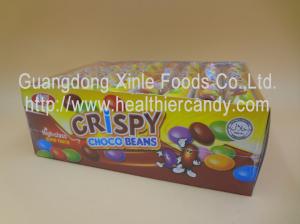 China Normal Sugar Coated Mini Chocolate Beans Colorful Children Love For African wholesale