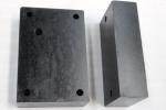 Black PU Polyurethane Pressure Relief Block , 90A - 95A Polyurethane Parts