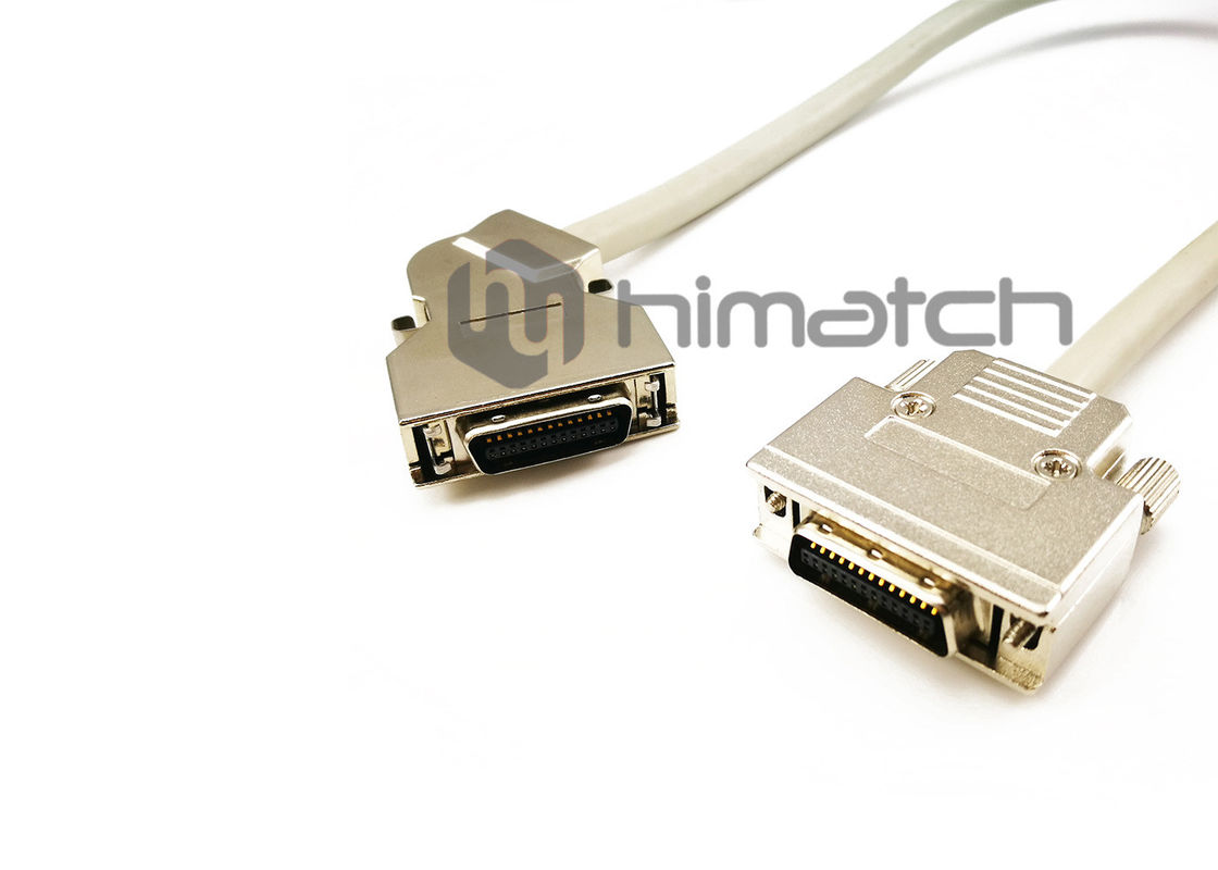 Camera Link SCSI Data Cable 2m Length Black MDR 26 Pin Male To MDR 26 Pin