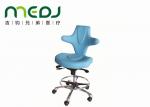 Five Legs Blue Doctor Stool Chair , MJYZ01-02 Portable Dental Chair With Back